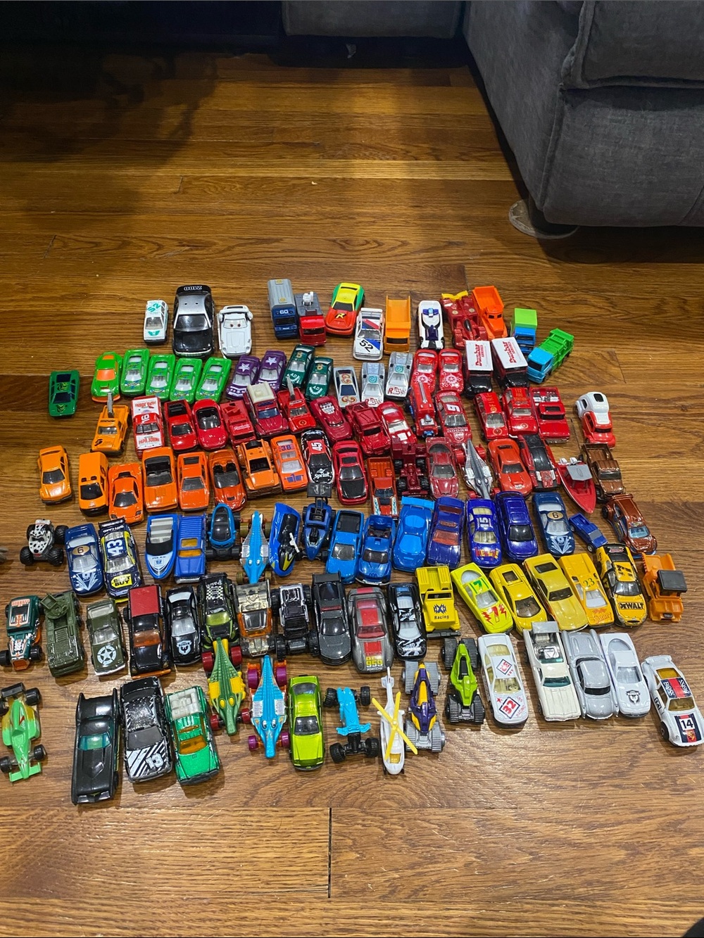 Assorted Kids Toy Cars Lot - Multi-Color Variety Pack